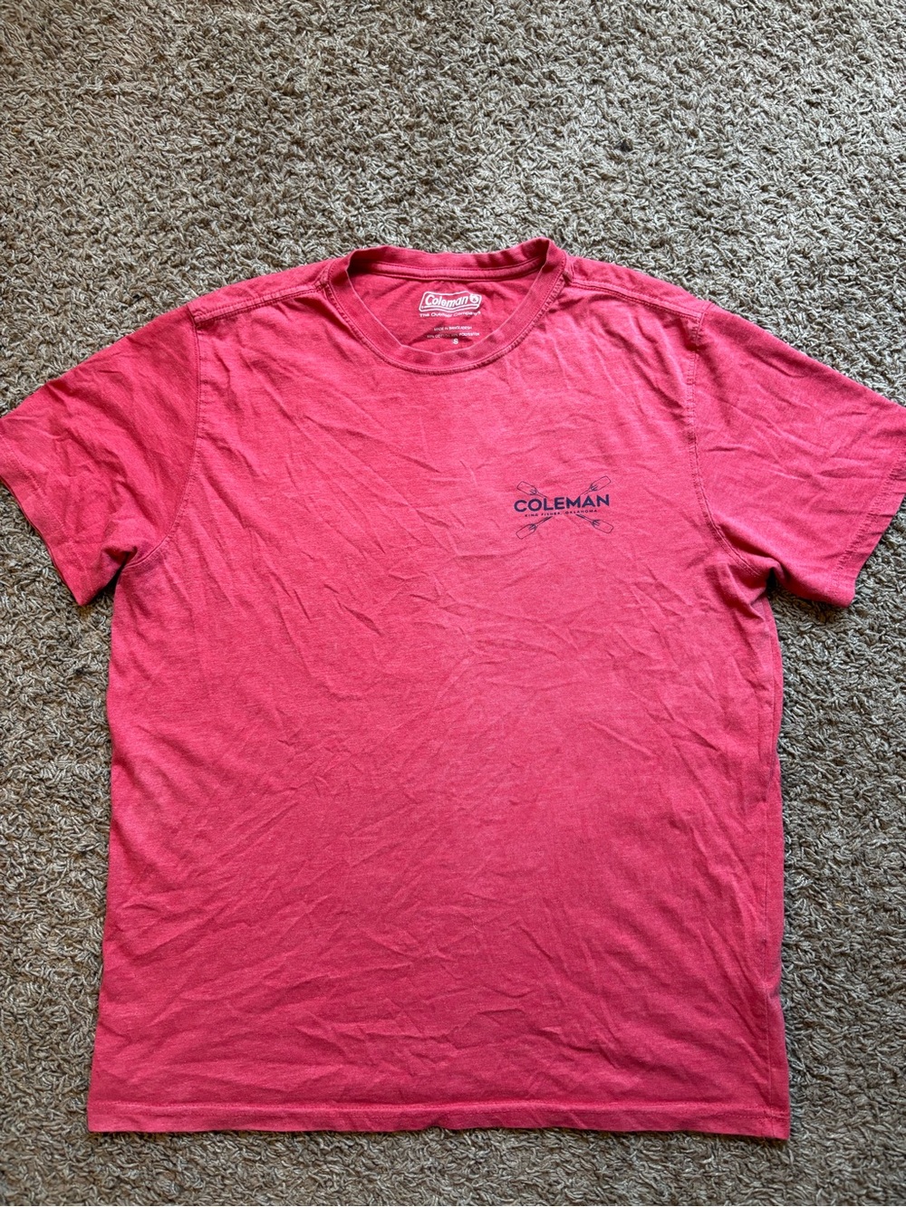 Coleman Red Short Sleeve Logo Tee